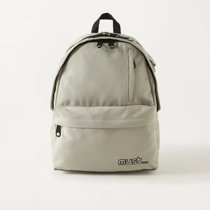 Must Must Solid Backpack for Kids - Grey